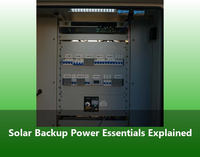 Solar Backup Power Essentials Explained